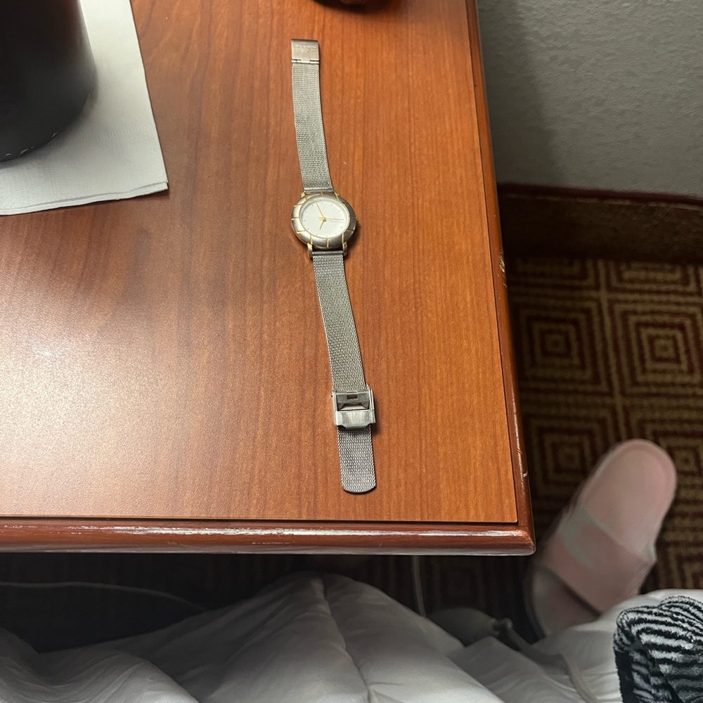 Elegant Silver and Gold Watch